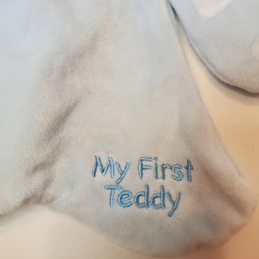 Ganz My First Teddy Security Blanket Lovey‎ Blue Bear